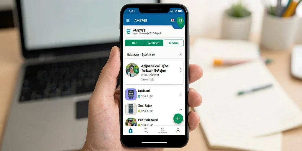 Tampilan antarmuka AMS789 yang intuitif dan mendidik.