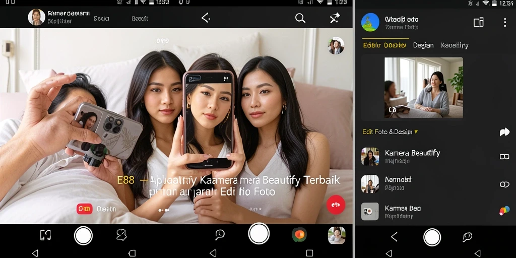 Antarmuka E88 menampilkan alat pengeditan foto yang user-friendly dan efektif.