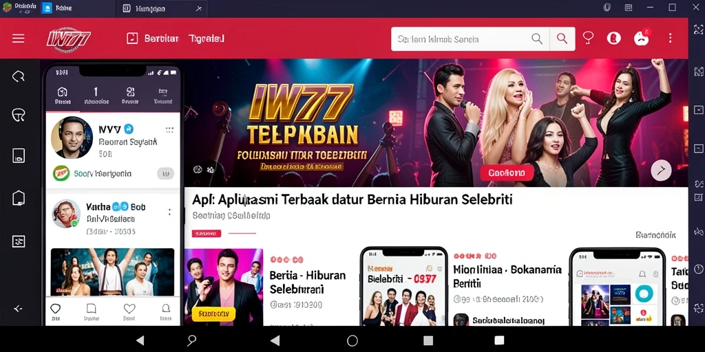 Tampilan antarmuka IW777 yang menarik dan informatif.