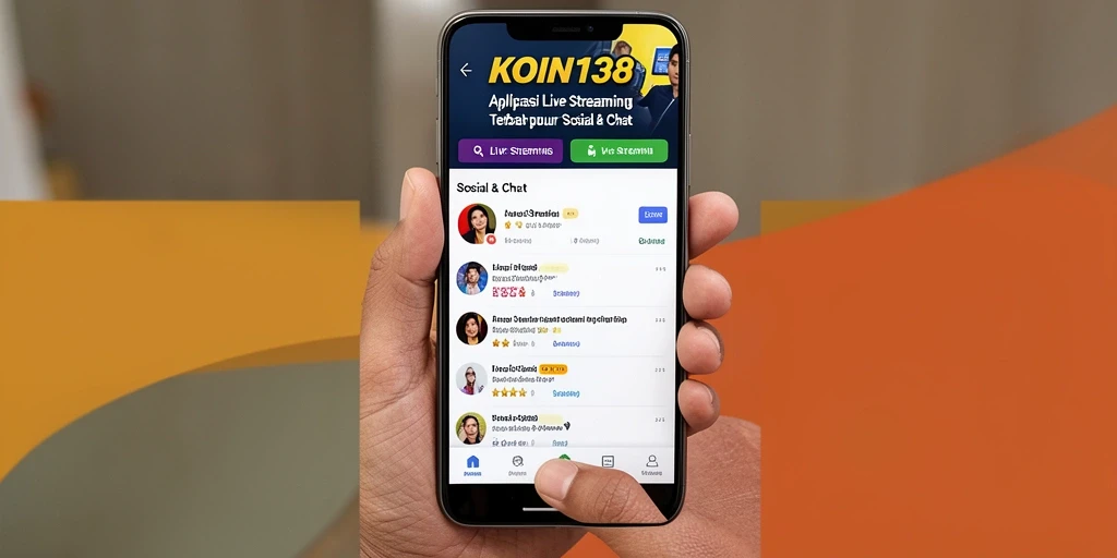 Antarmuka KOIN138 yang menarik untuk Live Streaming