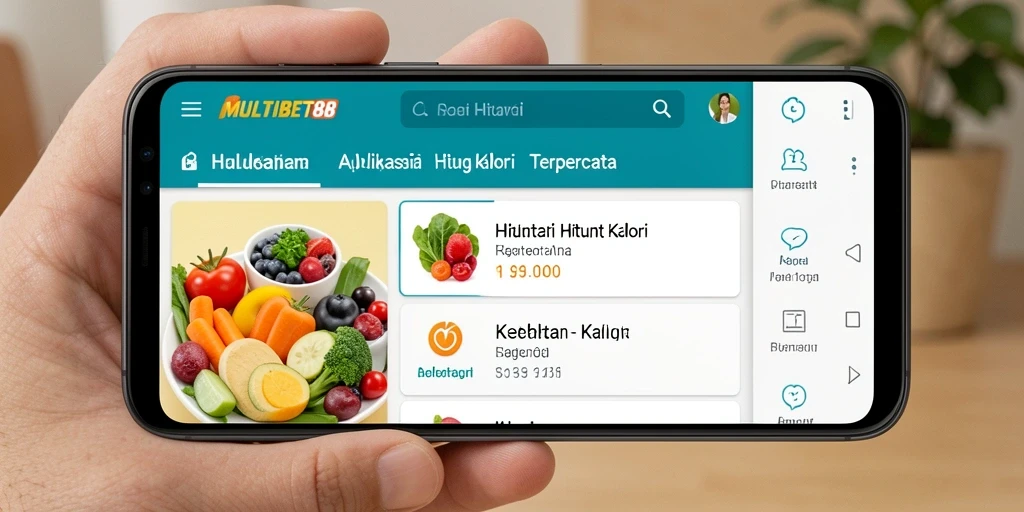 Tampilan antarmuka aplikasi MULTIBET88 untuk menghitung kalori.