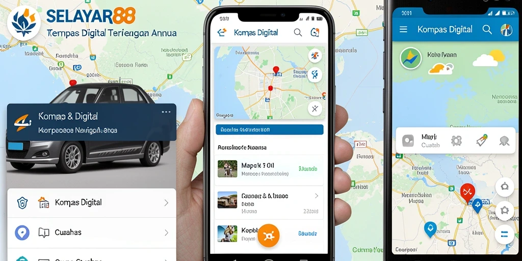 Antarmuka pengguna <strong>SELAYAR88</strong> menampilkan kompas digital yang jelas dan informatif.