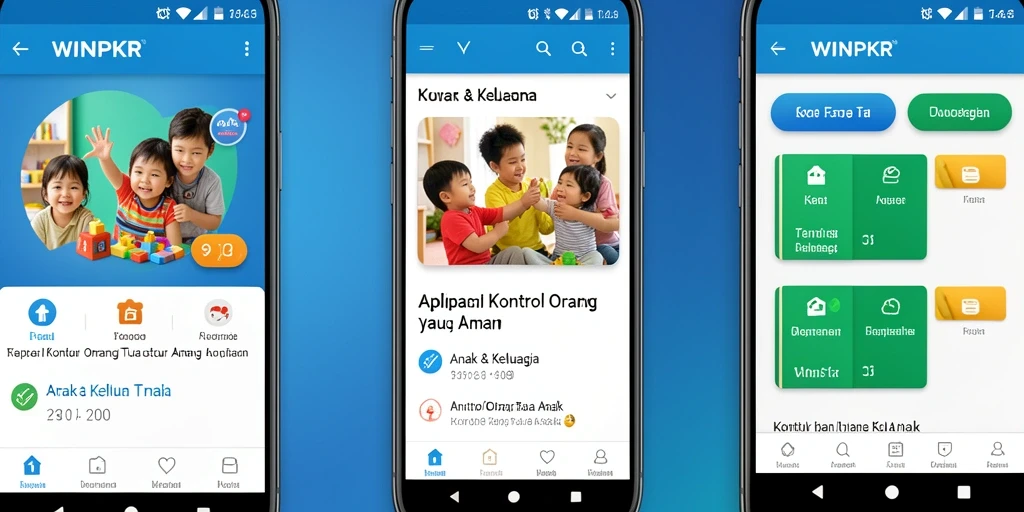 Tampilan antarmuka aplikasi WINPKR untuk kontrol orang tua.